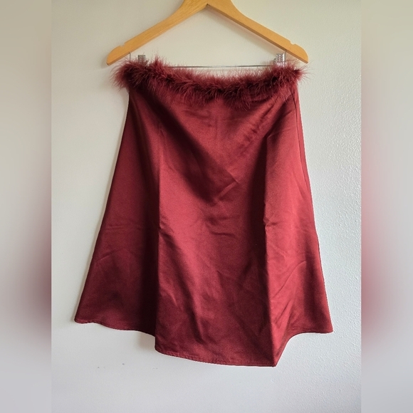 NWT! WeWoreWhat, Strapless Mini Dress, Brown- MSRP $138 - Picture 7 of 12